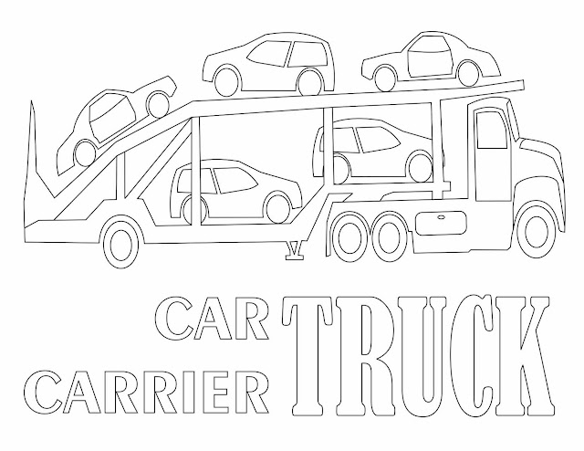 Sprint Car Hauler For Coloring Pages Coloring Pages